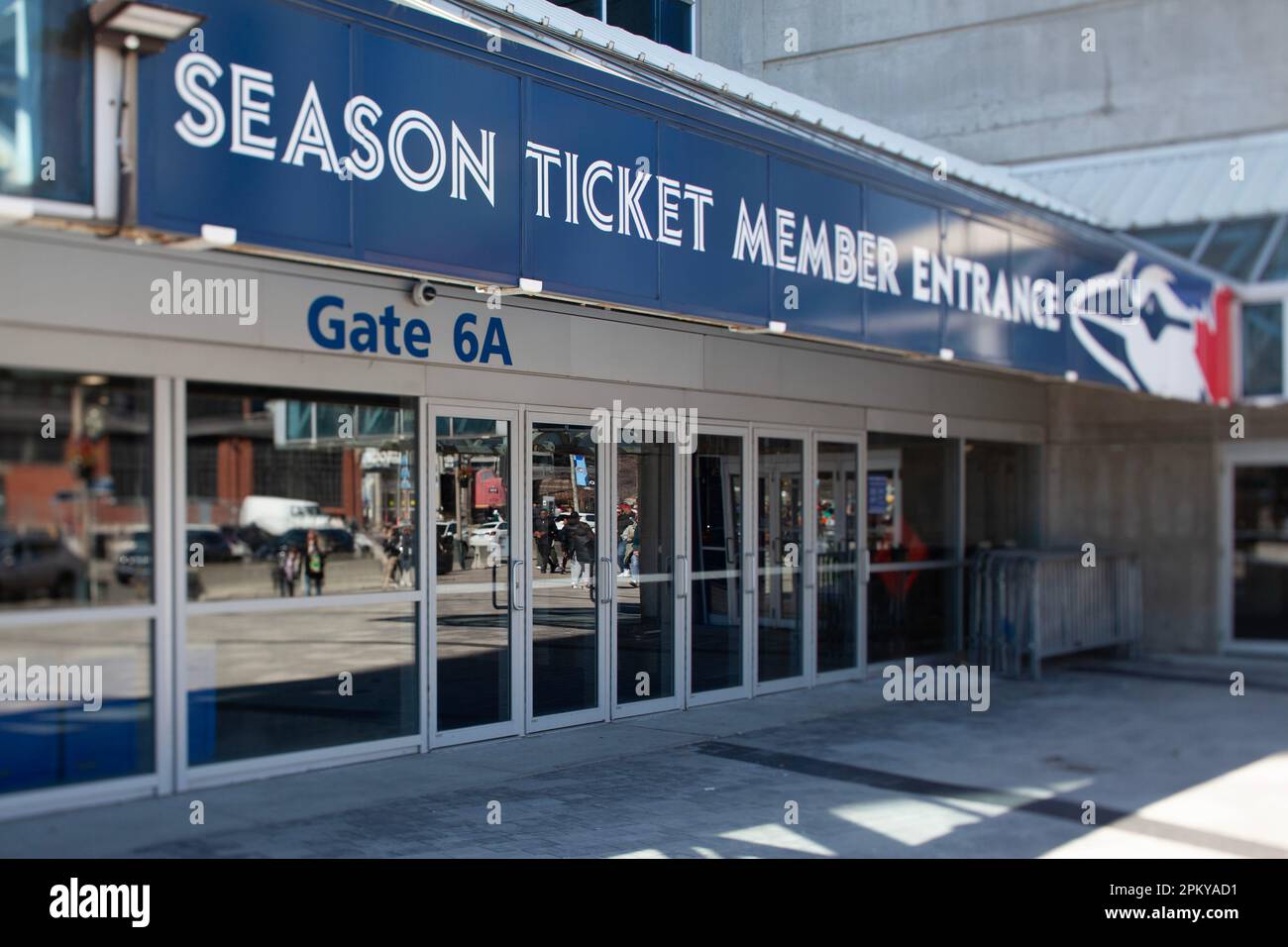 Blue Jays tseason ticket member entrance at Rogers center in Toronto. The Toronto Blue Jays are a Canadian professional baseball team based in Toronto Stock Photo
