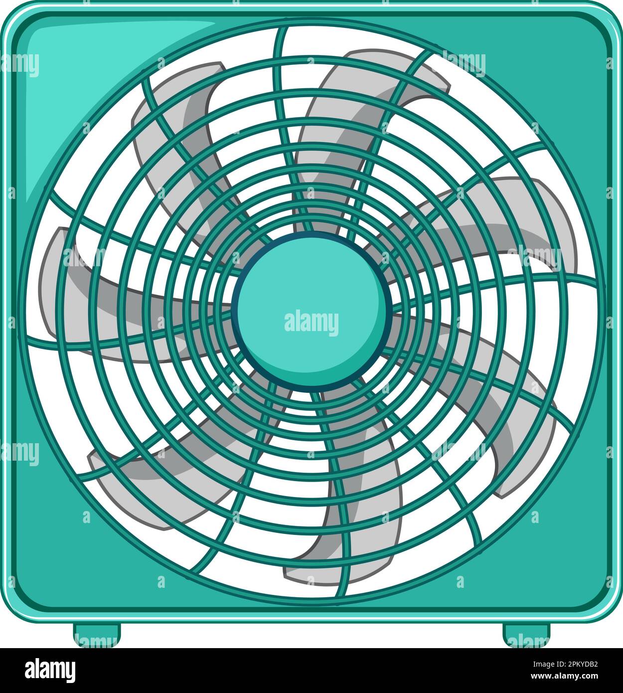 object electric fan cartoon vector illustration Stock Vector Image