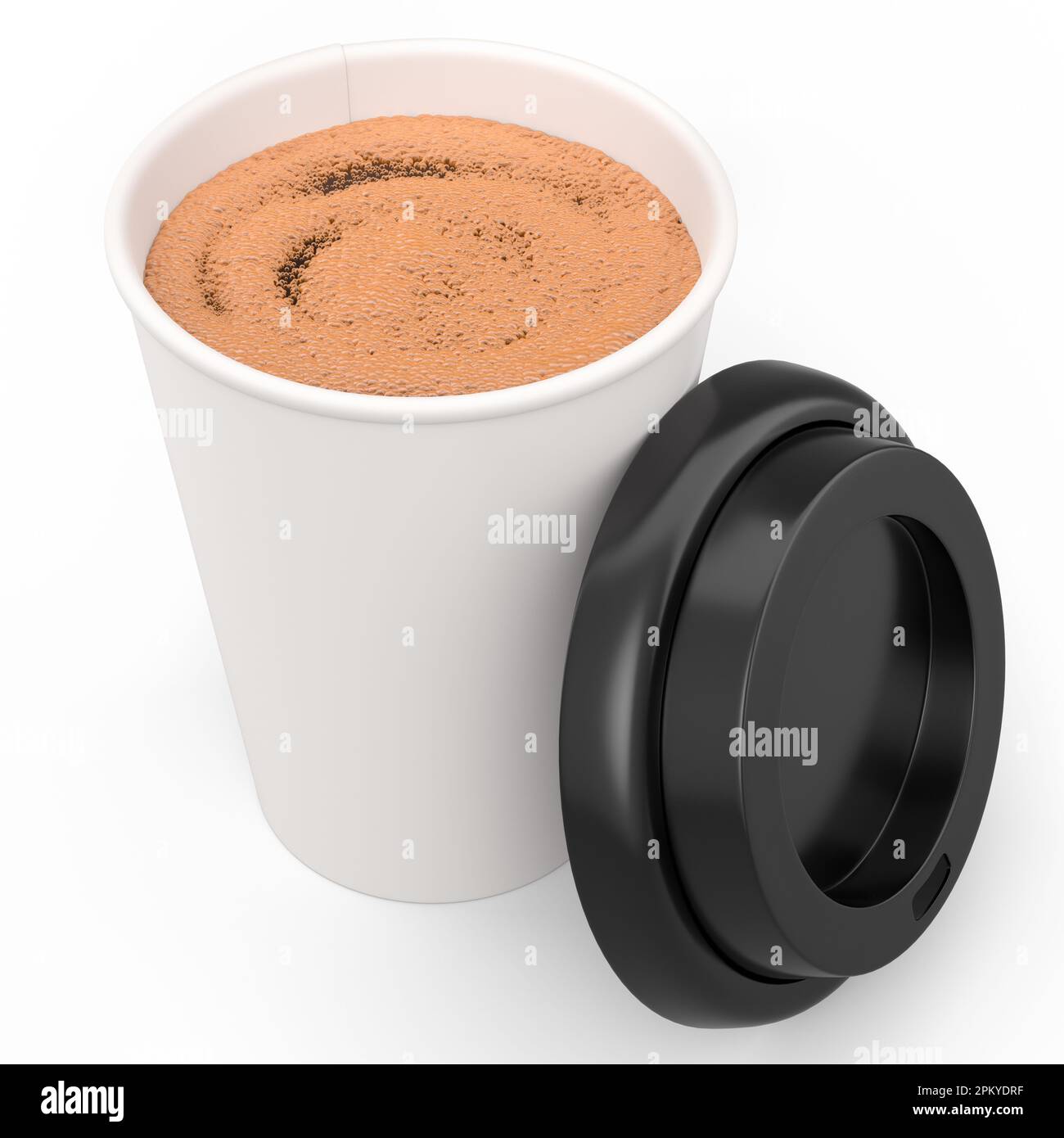 Paper coffee cup with cover for cappuccino, americano, espresso, mocha ...