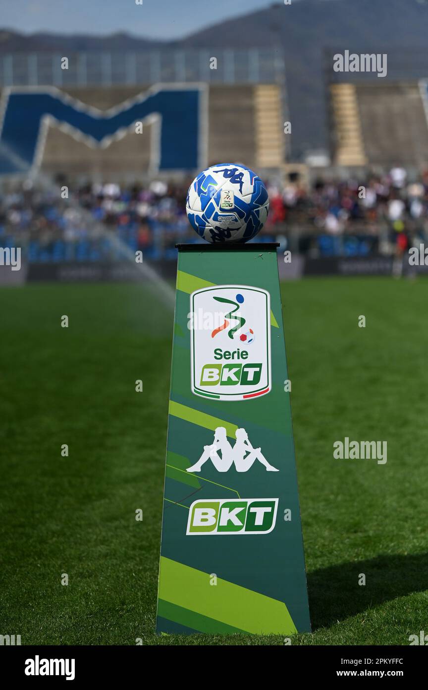 Como, Italy. 10th Apr, 2023. Match ball during the Italian Serie B