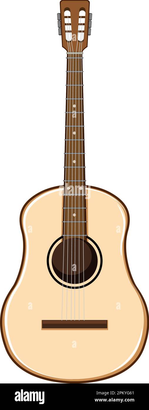 instrument guitar music cartoon vector illustration Stock Vector
