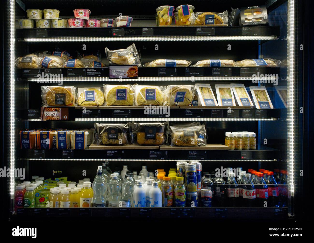 Sandwiches on offer in Cafe Nero Stock Photo