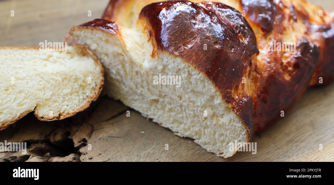 a freshly baked yeast loaf Stock Photo