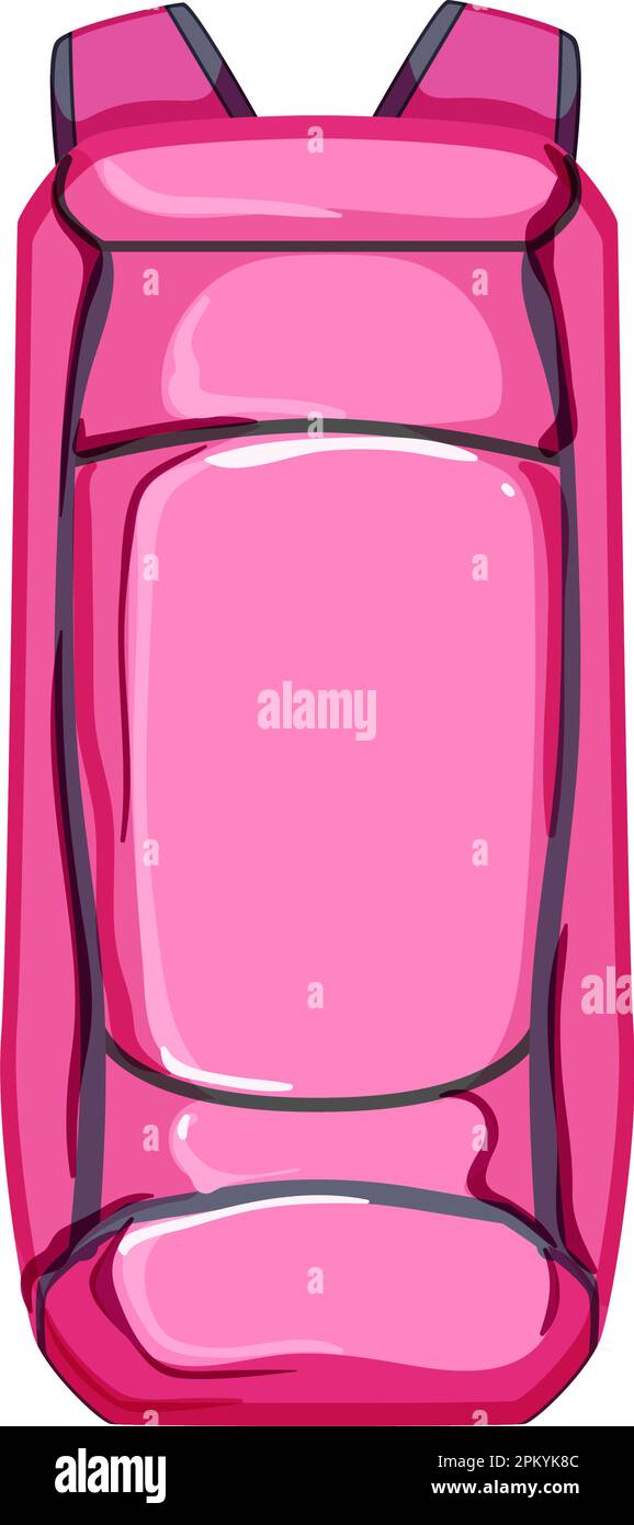 journey hiking backpack cartoon vector illustration Stock Vector Image