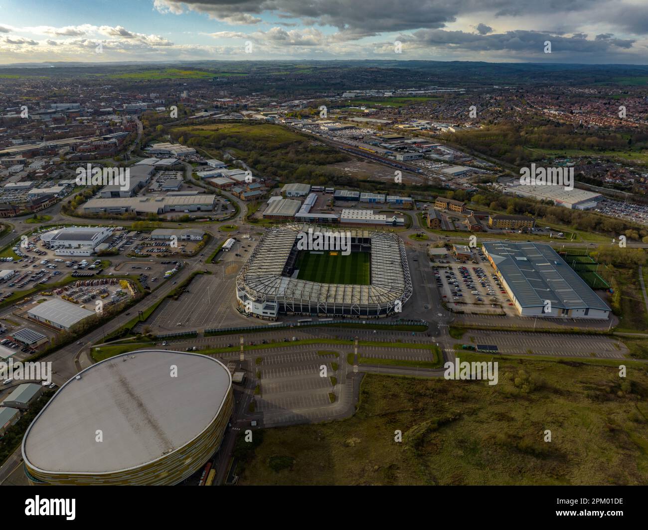 Aerial View of Pride Park Derby Home Of Wayne Rooney's Derby County