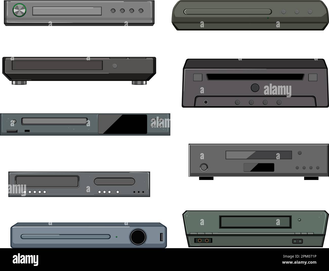 dvd player set cartoon vector illustration Stock Vector Image & Art - Alamy