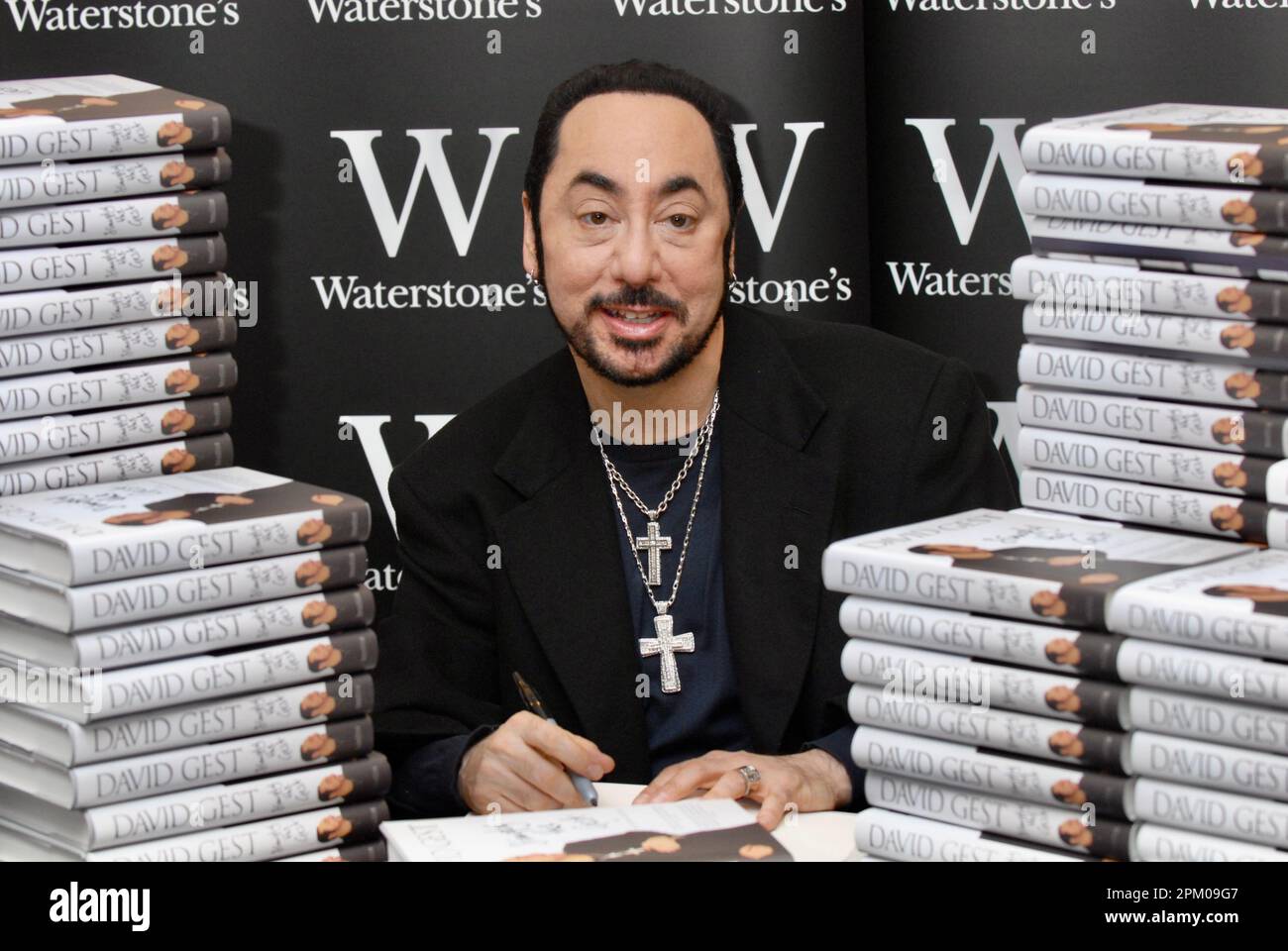 David Gest, Signing of 'Simply the Gest', Waterstones, London, UK Stock Photo