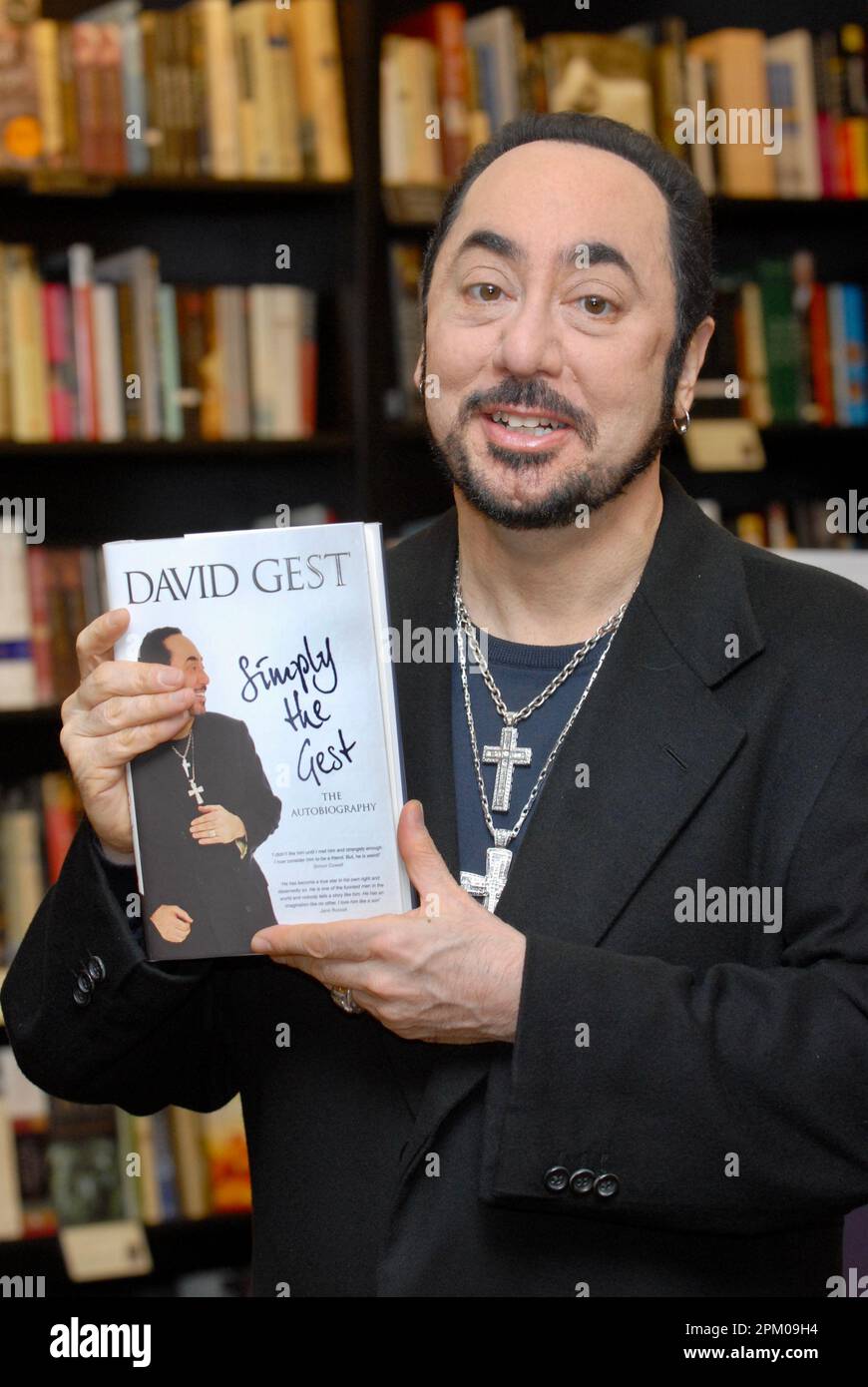 David Gest, Signing of 'Simply the Gest', Waterstones, London, UK Stock Photo