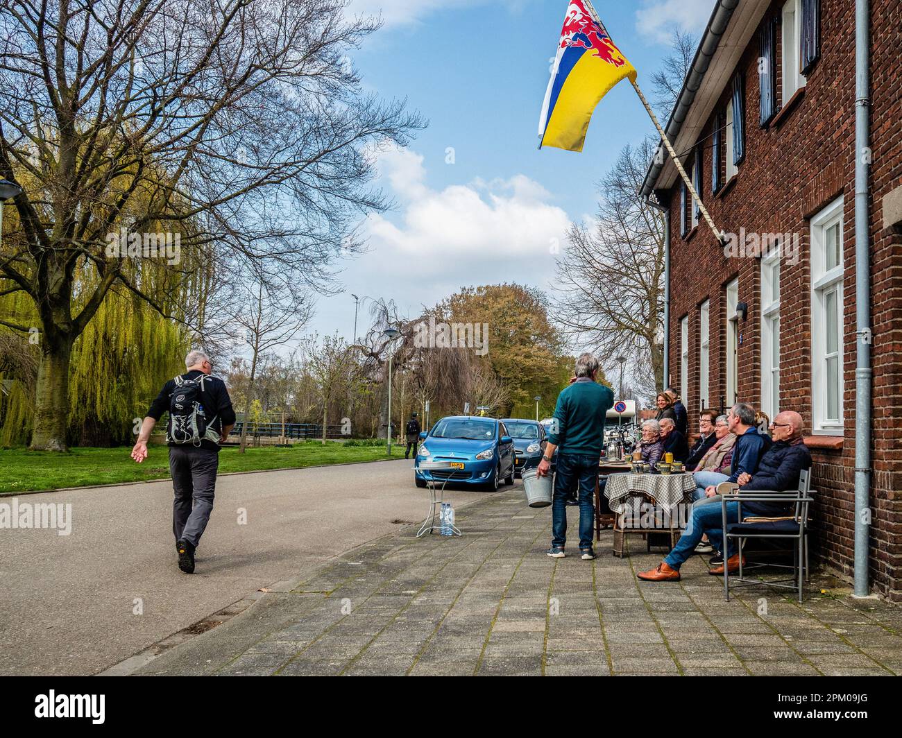 Wessem Wessem, Netherlands. 08th Apr, 2023. A group of people sitting outside ...