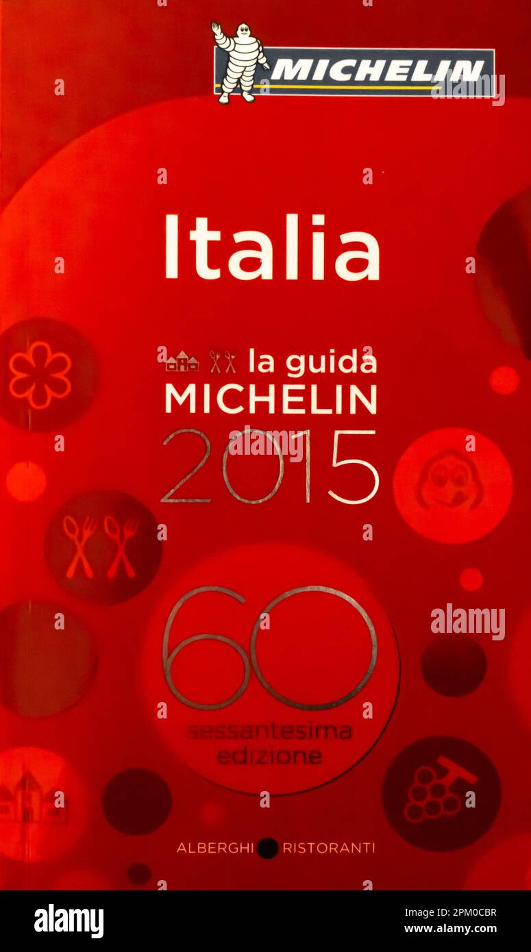 The 2015 MICHELIN guide Italy. Italian edition Stock Photo