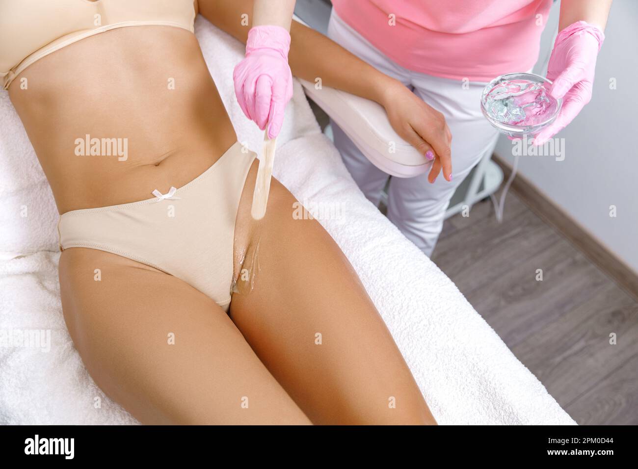 Bikini waxing,Intimate waxing, Hair removal, bikini area. laser epilation  on bikini. Rejuvenation Treatments in Cosmetic Beauty Clinics Stock Photo -  Alamy