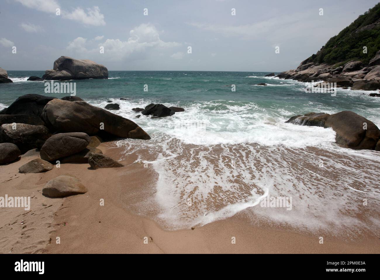 a Beach and Landscape of Ao Tanote Beach on the Ko Tao Island in the