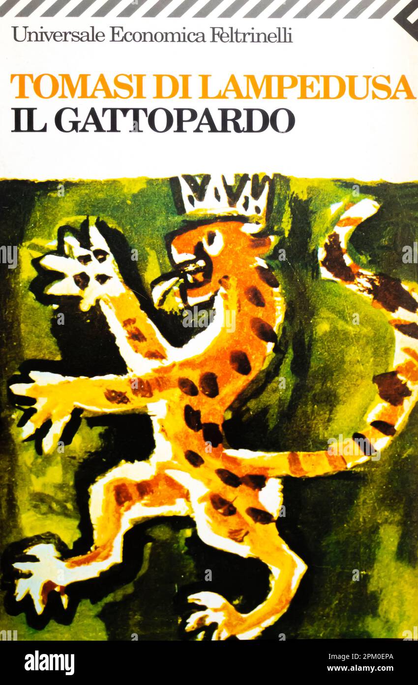 The Leopard Novel by Giuseppe Tomasi di Lampedusa. Il gattopardo. Italian edition. 1958 Stock Photo