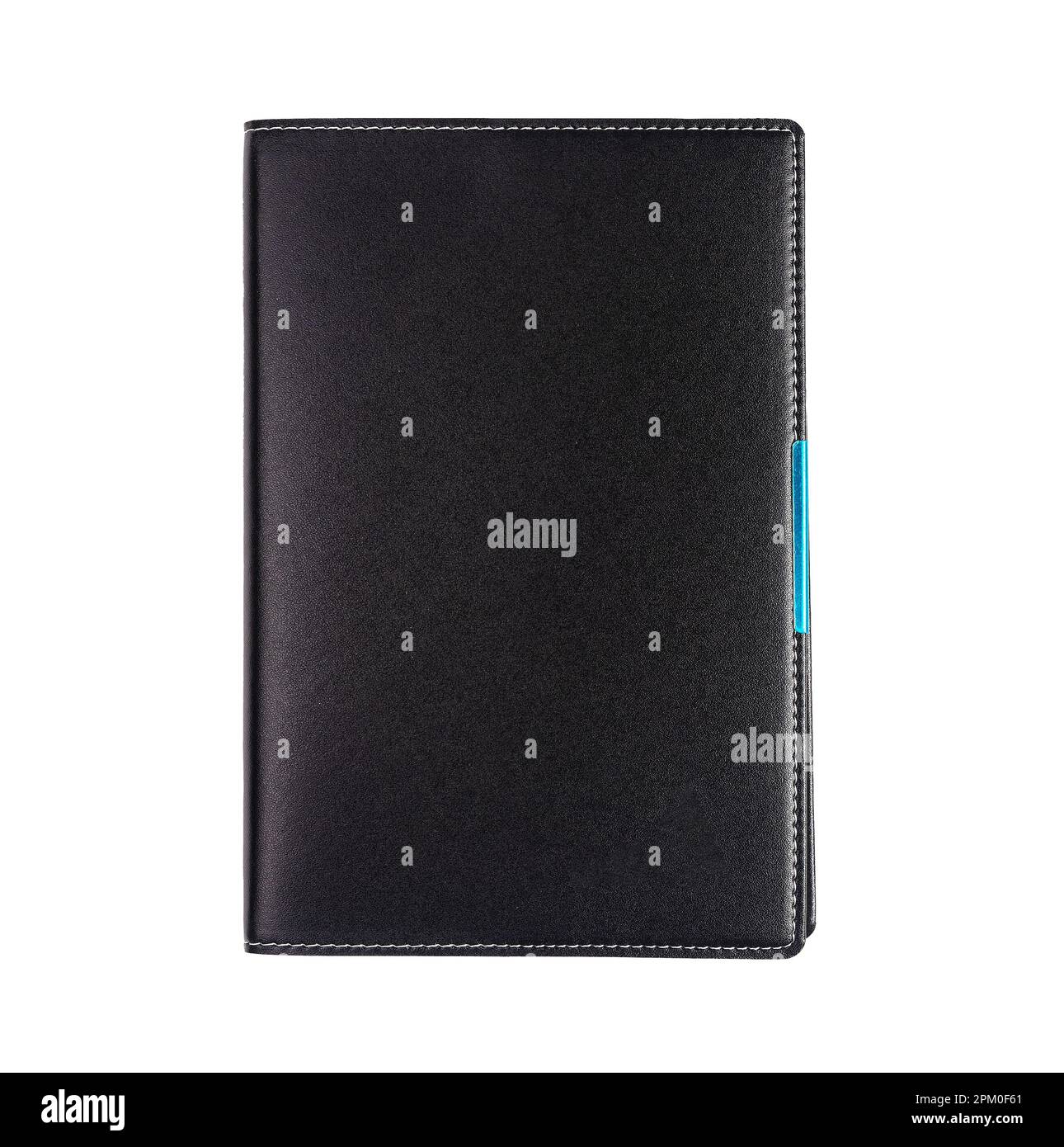 Closed office notebook, business note pad, work organizer isolated on