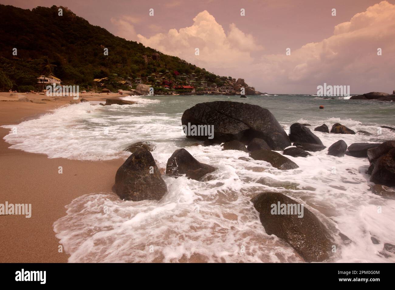 a Beach and Landscape of Ao Tanote Beach on the Ko Tao Island in the