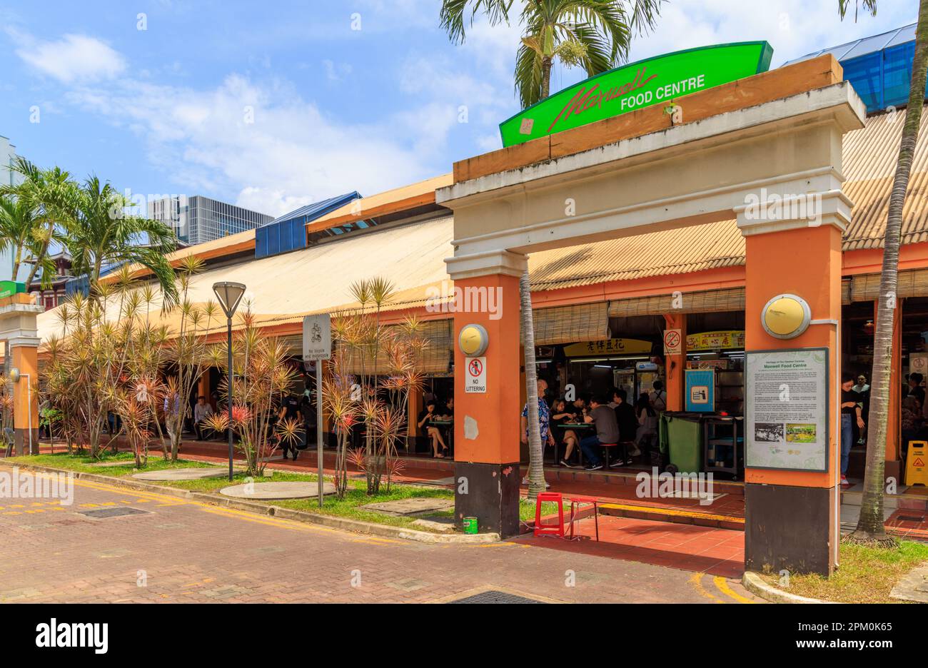 Maxwell Food Centre, Chinatown, Singapore Stock Photo Alamy