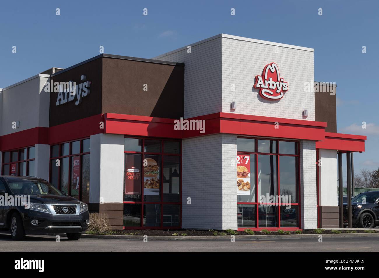 Avon Circa April 2023 Arby's fast food Location. Arby's operates over 3,300 roast beef and