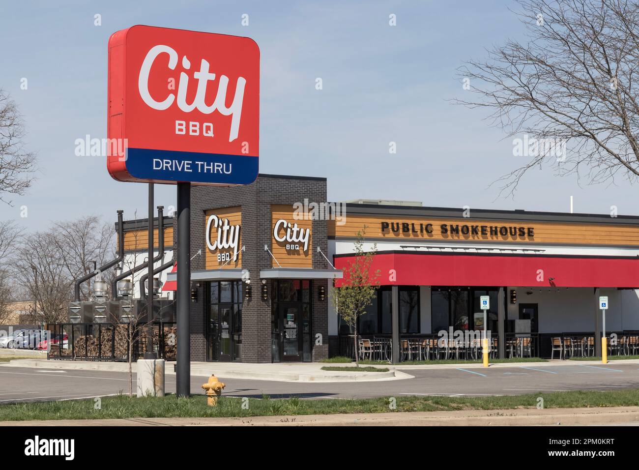 Lafayette Circa April 2023 City Barbeque BBQ restaurant. City