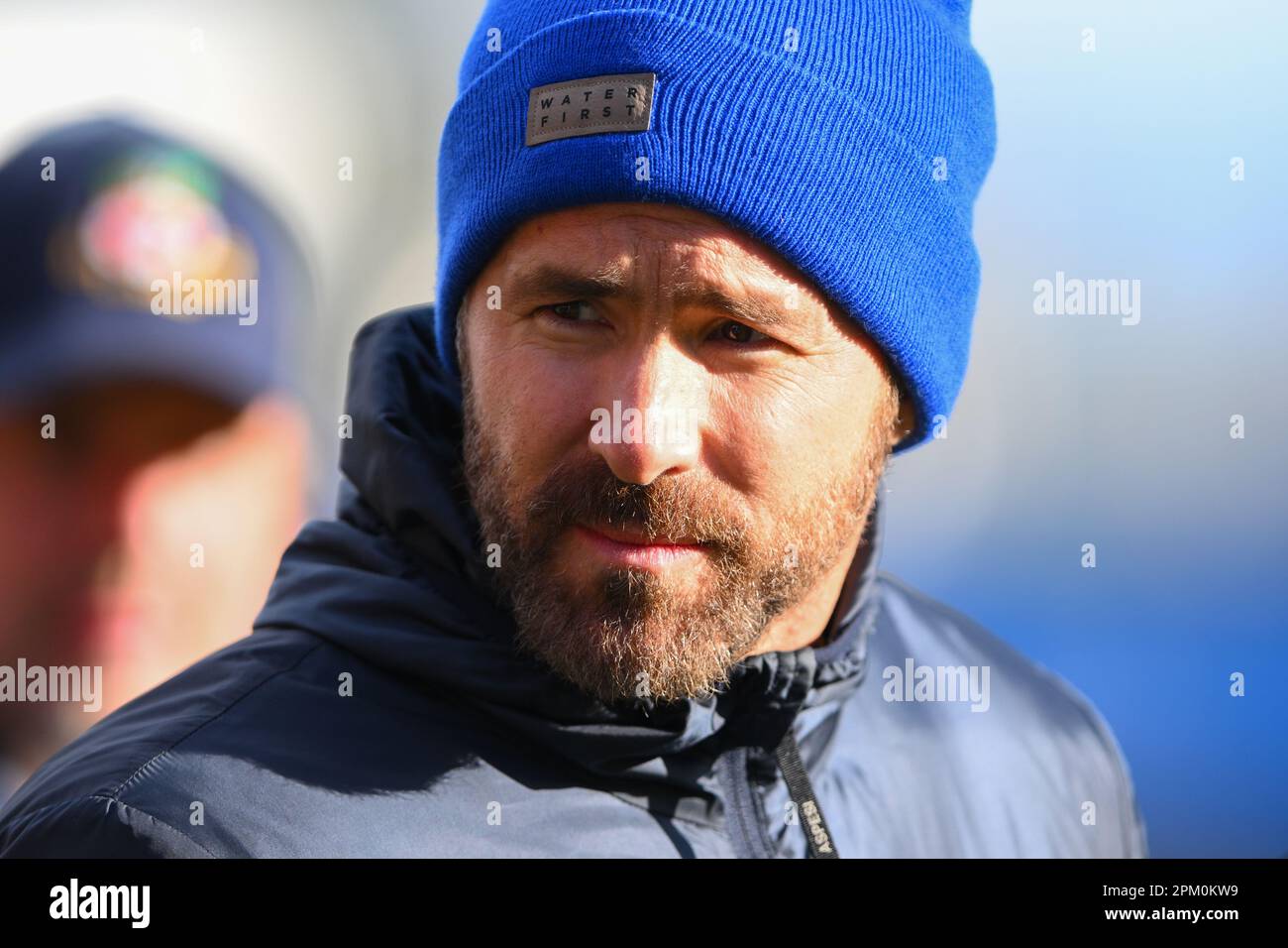 Wrexham, UK. 10th April 2023. Ryan Reynolds, owner of Wrexham during