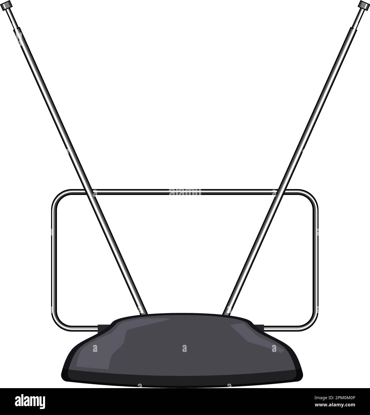 television tv antenna cartoon vector illustration Stock Vector Image