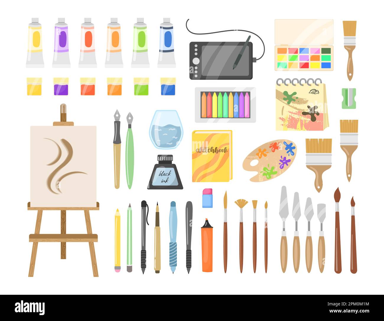 Art Supplies Stock Vector Illustration and Royalty Free Art Supplies Clipart