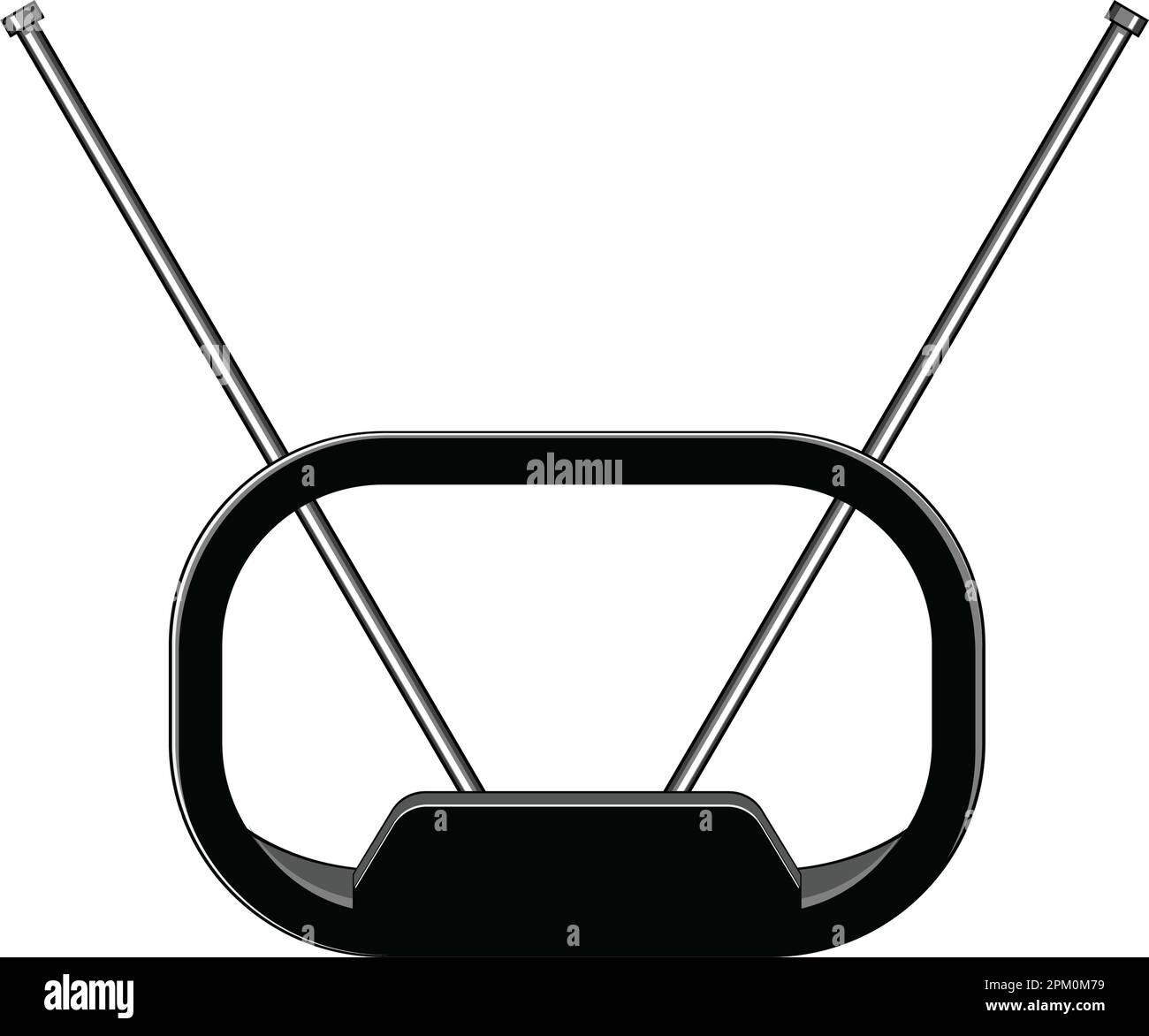vintage tv antenna cartoon vector illustration Stock Vector Image & Art