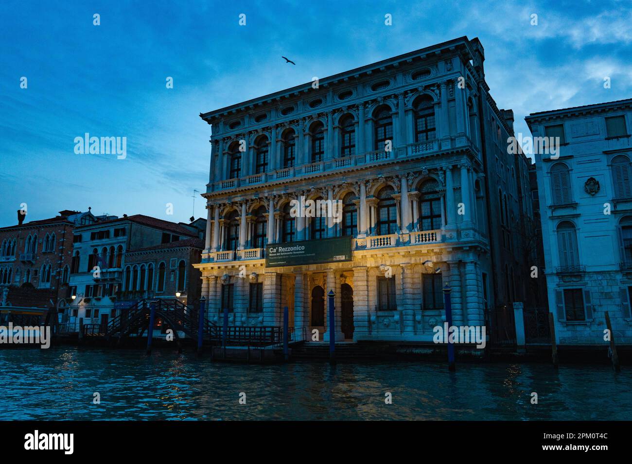 Ca Rezzonico, Venice, Italy at dusk Stock Photo