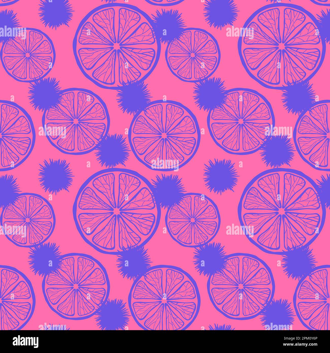 Cartoon summer seamless lemon pattern for wrapping paper and fabrics ...