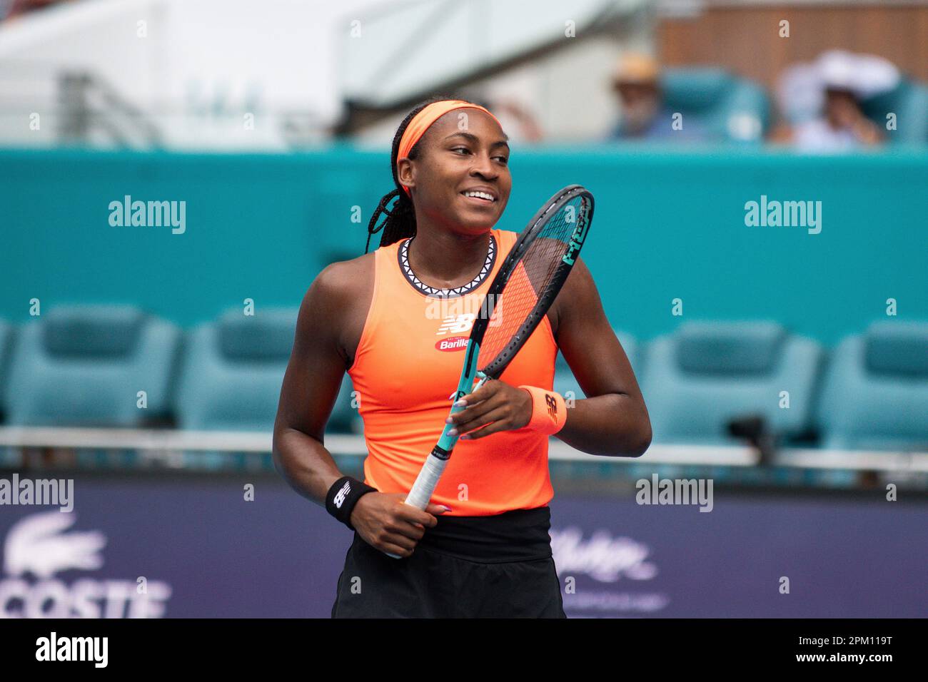 Coco Gauff of the U.S. during the Women's Doubles Final match of the