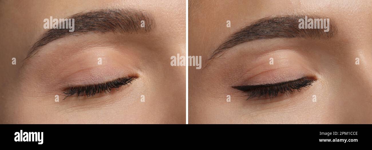 Eyeliner Before And After Asian