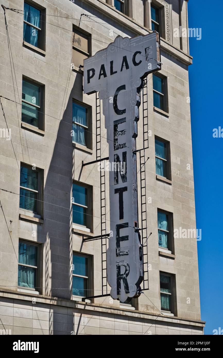 The Palace Furniture Company sign in Clarksburg WV USA Stock Photo
