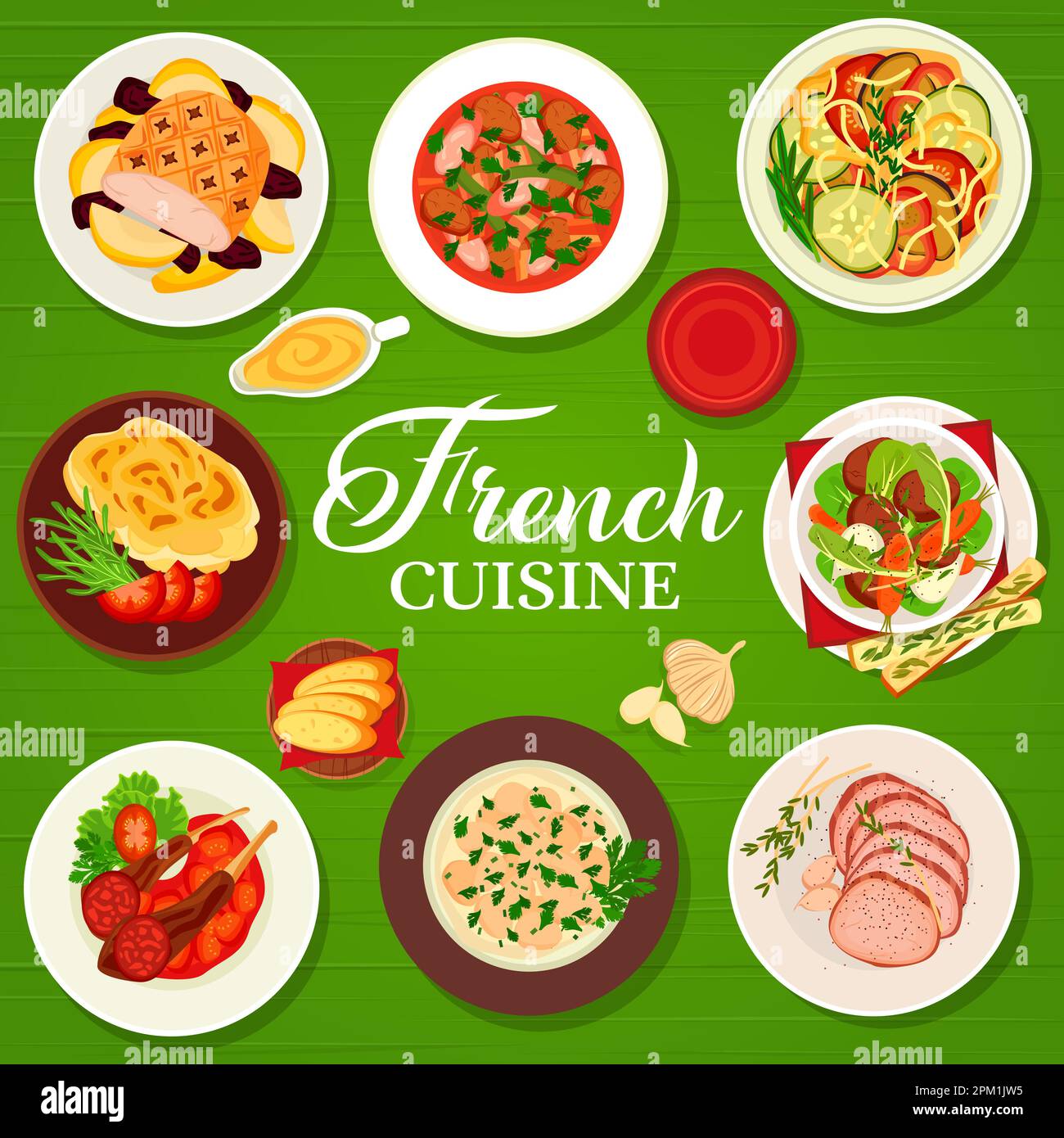 Chicken fricassee Stock Vector Images - Alamy