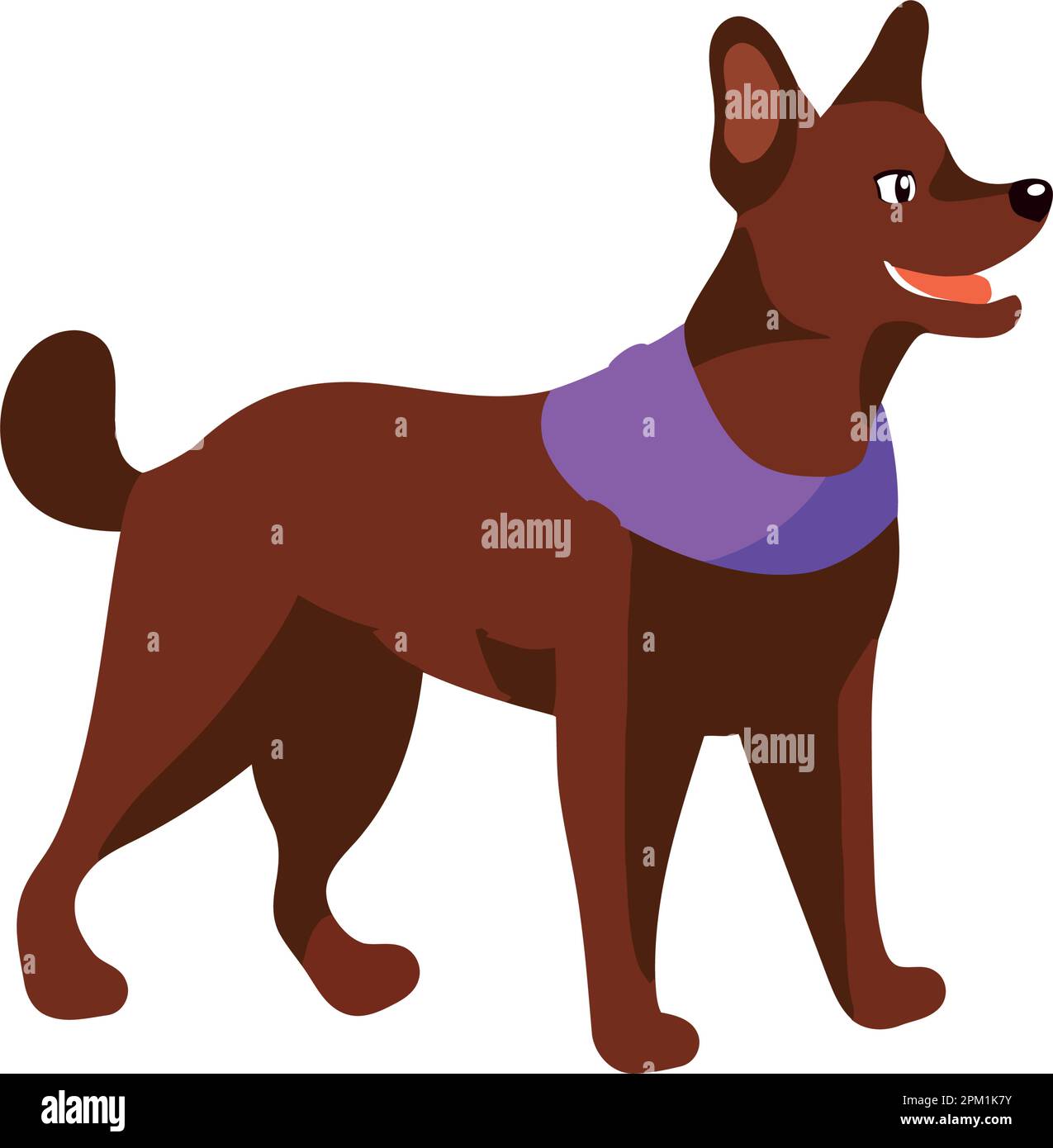 Cute isolated puppy smiling Stock Vector Image & Art - Alamy