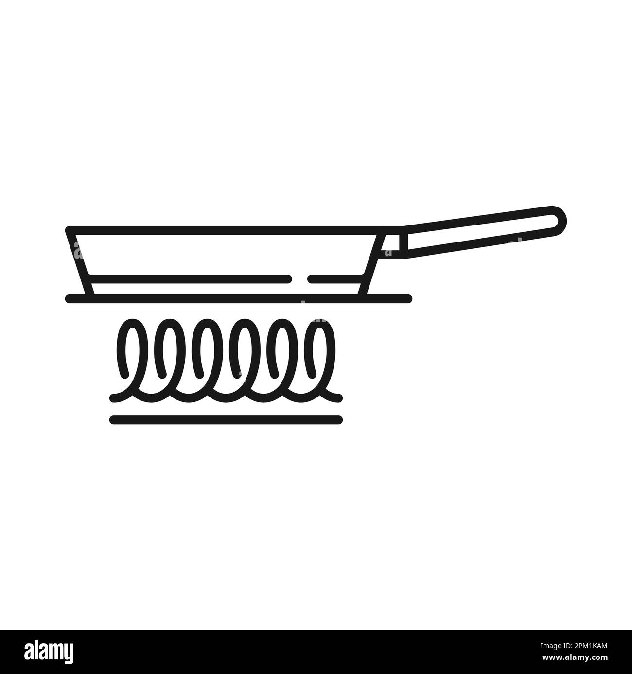 Compatibility of frying pot with induction surface, coil and burner