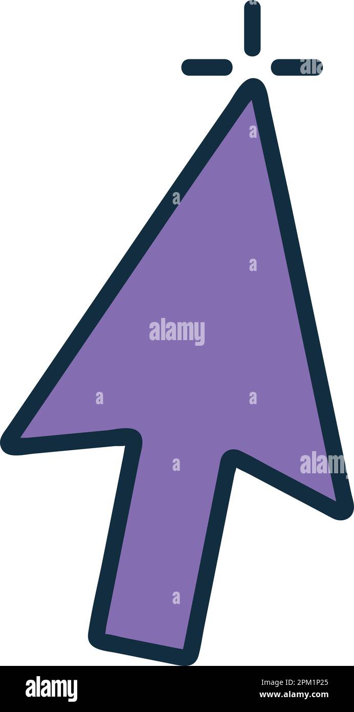 computer icon pointing direction for web design Stock Vector Image ...