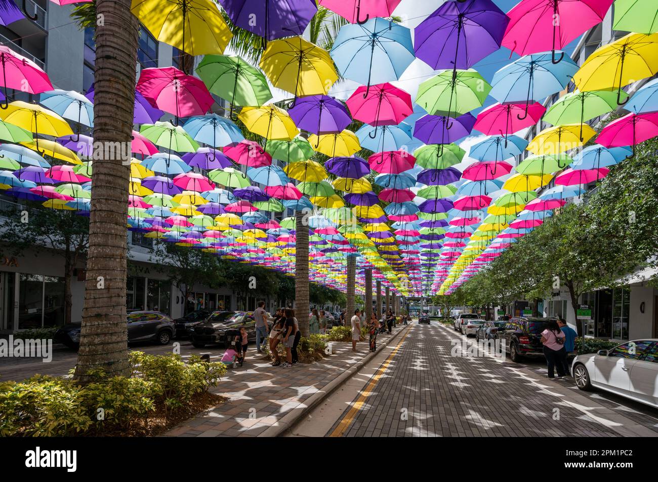 Doral, Florida April 9, 2023 Visitors enjoy canopy of colorful
