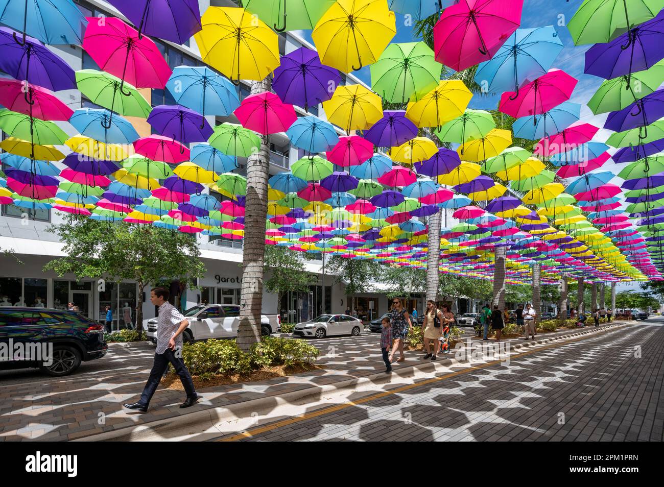 Doral, Florida April 9, 2023 Visitors enjoy canopy of colorful