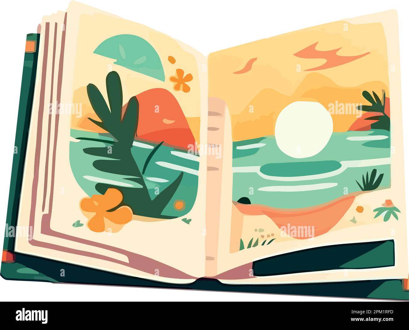natures-literature-open-book-stock-vector-image-art-alamy