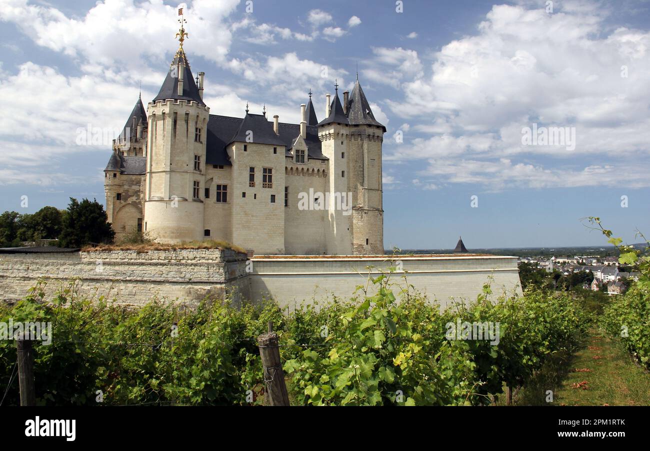 Chateau de Saumur, the castle originated in 10th century, Saumur ...