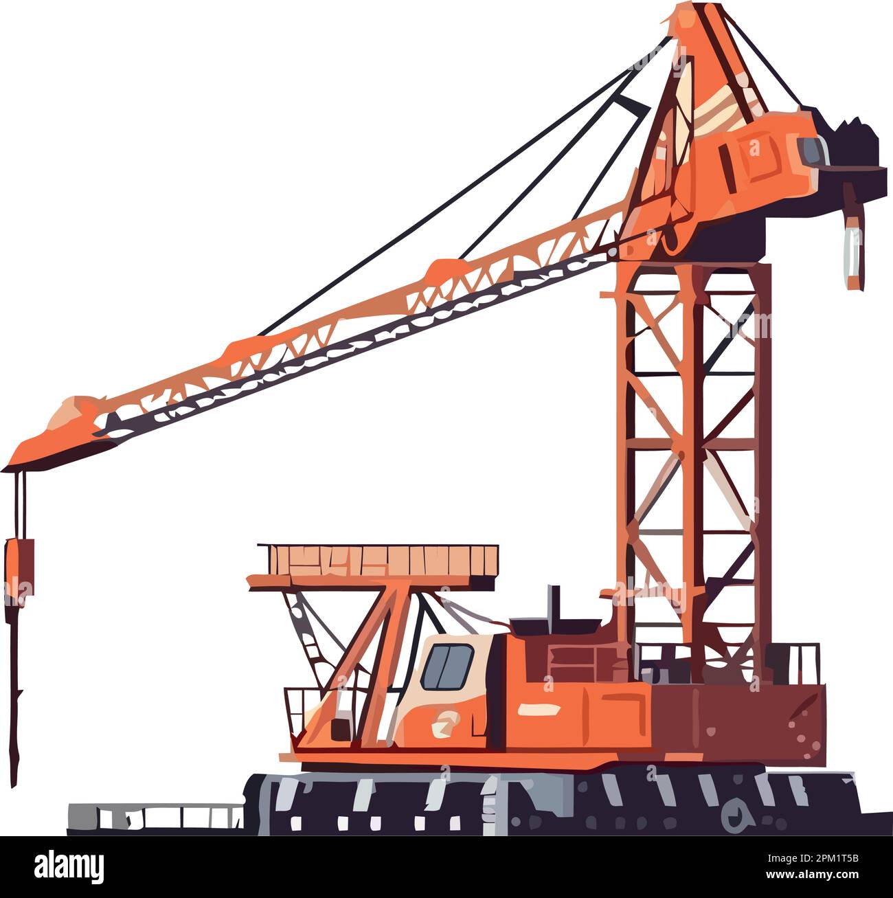 Construction industry activity crane Stock Vector Image & Art - Alamy