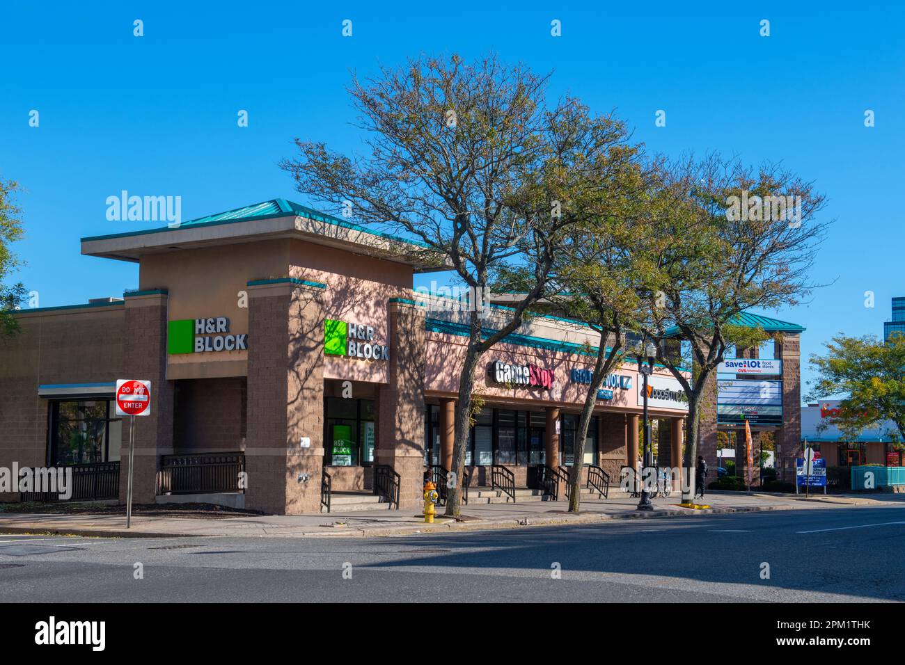 Historic commercial buildings on Atlantic Avenue in downtown Atlantic