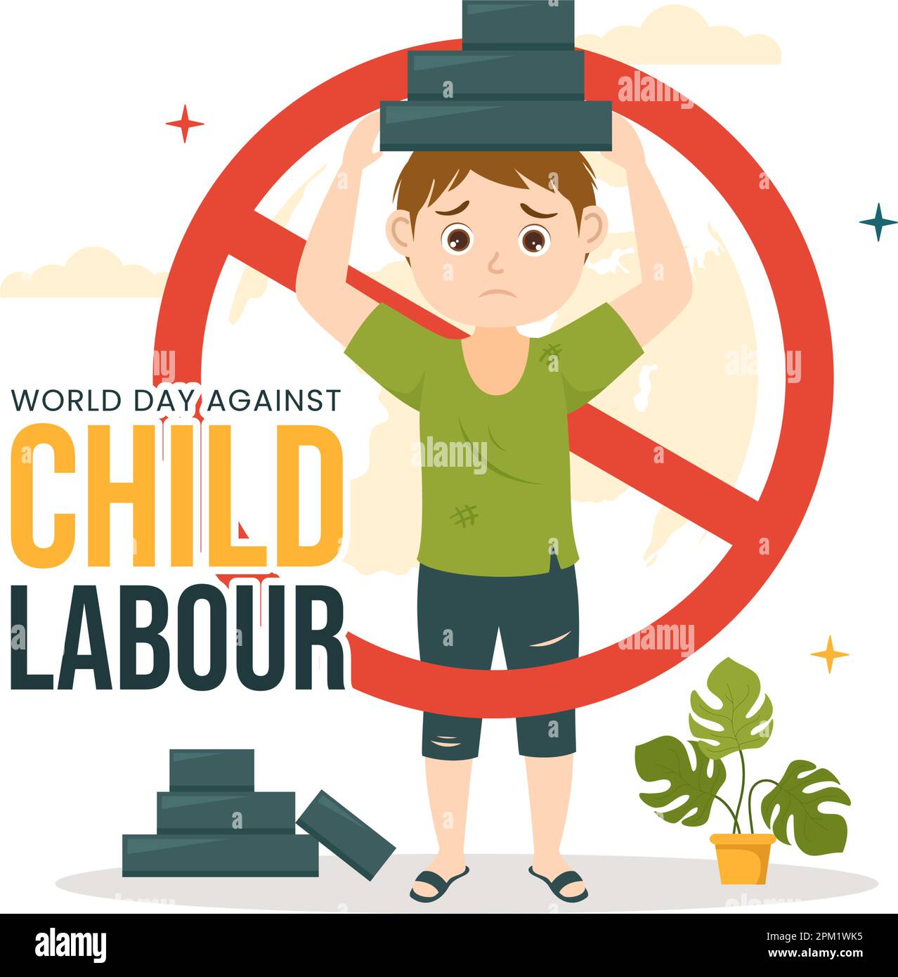 Child labour Stock Vector Images Alamy