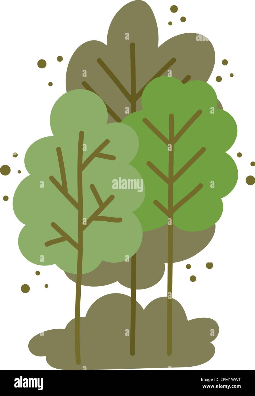 trees growth nature environment Stock Vector Image & Art - Alamy