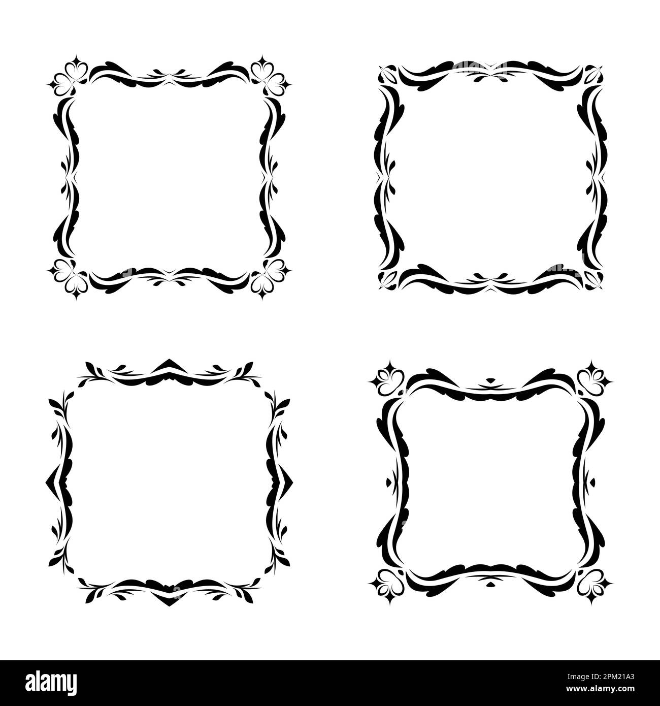 Four Square Frame Stock Vector Image & Art - Alamy