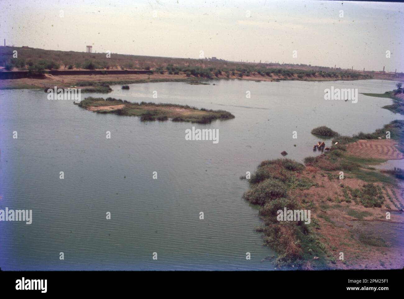 Machchhu River is a river in Morbi, Gujarat, India, with its origin in the Madla hills. The river fertilise Malia, Morbi, Wankaner, Jasdan and Rajkot taluks of Rajkot district and part of Chotila talum kin Surendranagar district. Stock Photo