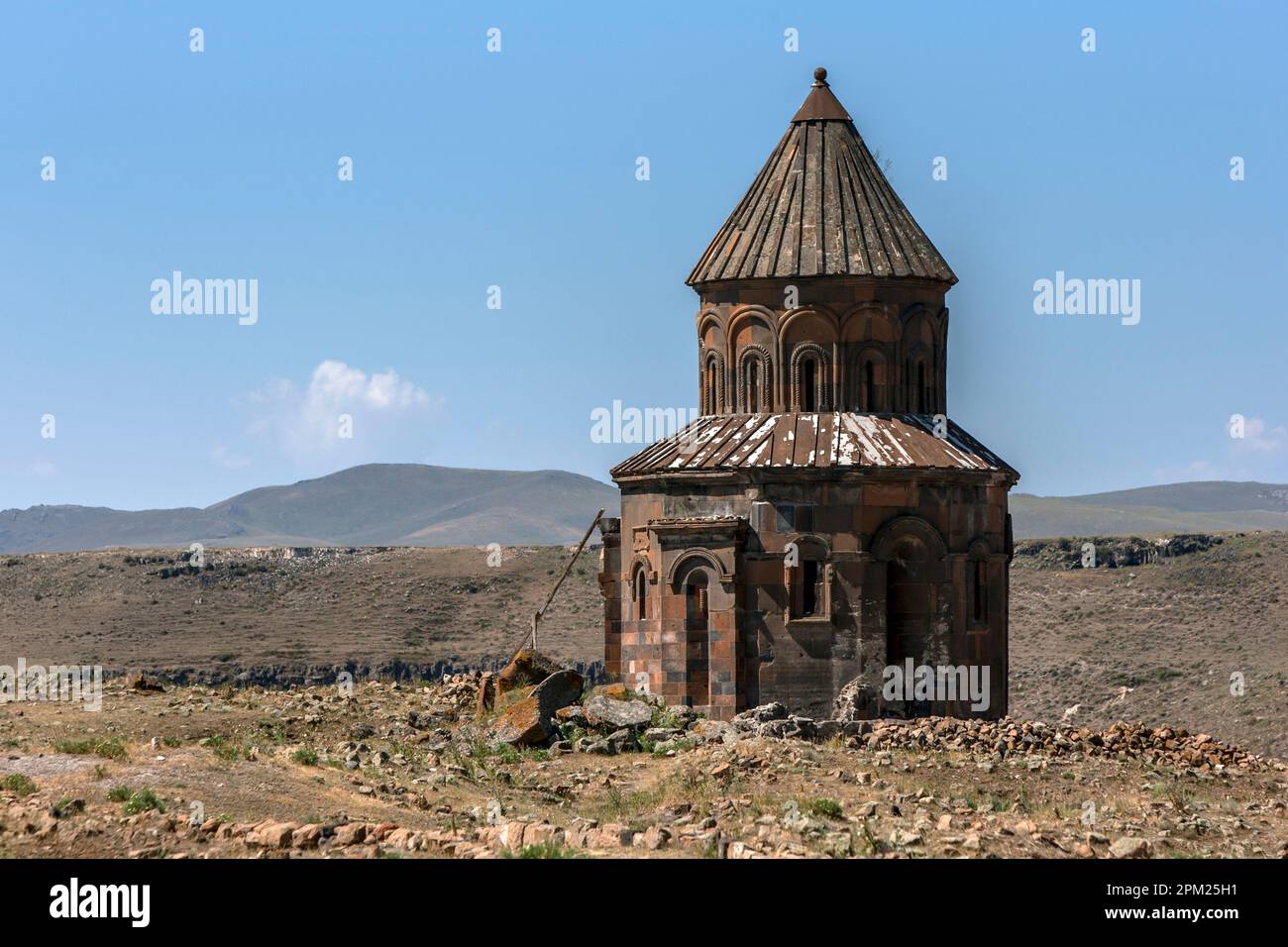 The ruins of the Church of St Gregory at Ani in eastern Turkey. Ani was ...