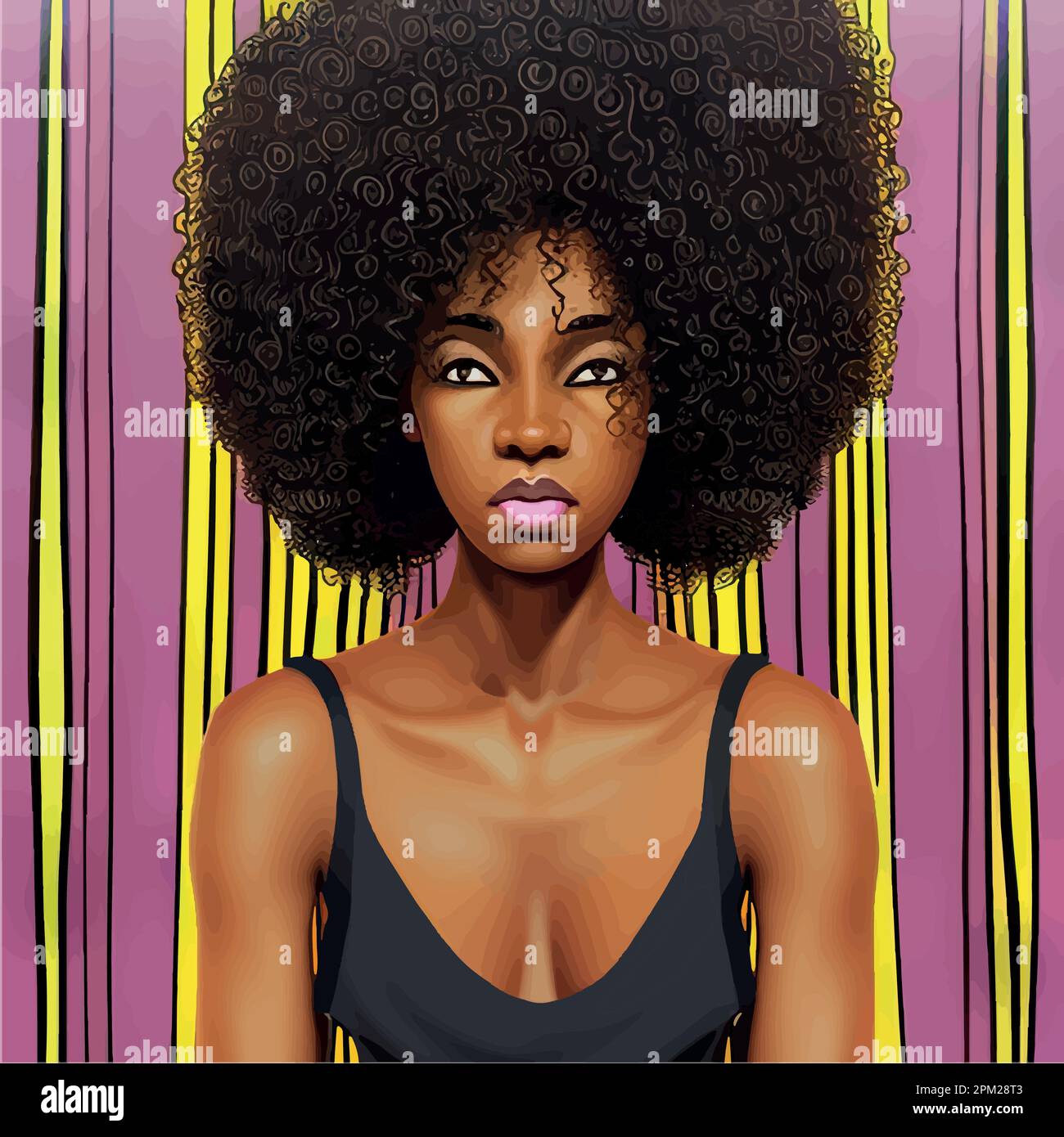 African afro hair texture Stock Vector Images Alamy