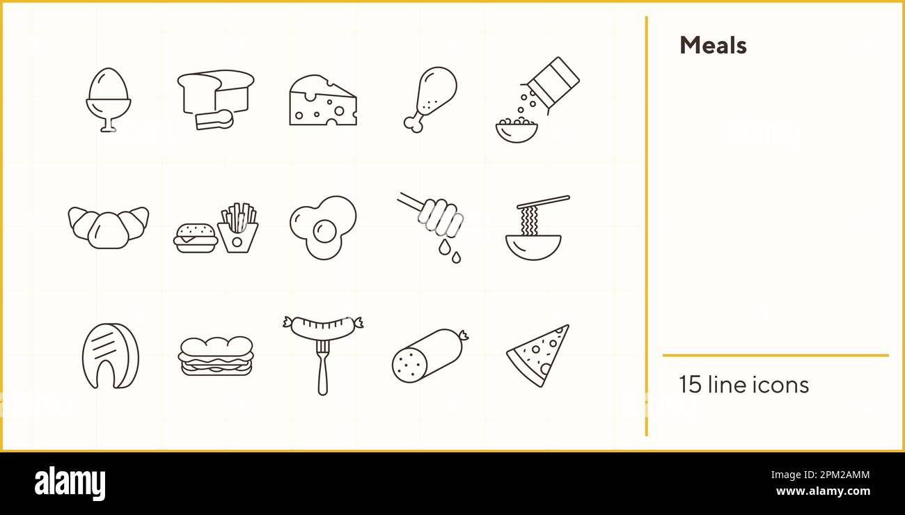 Morning meals Stock Vector Images - Alamy