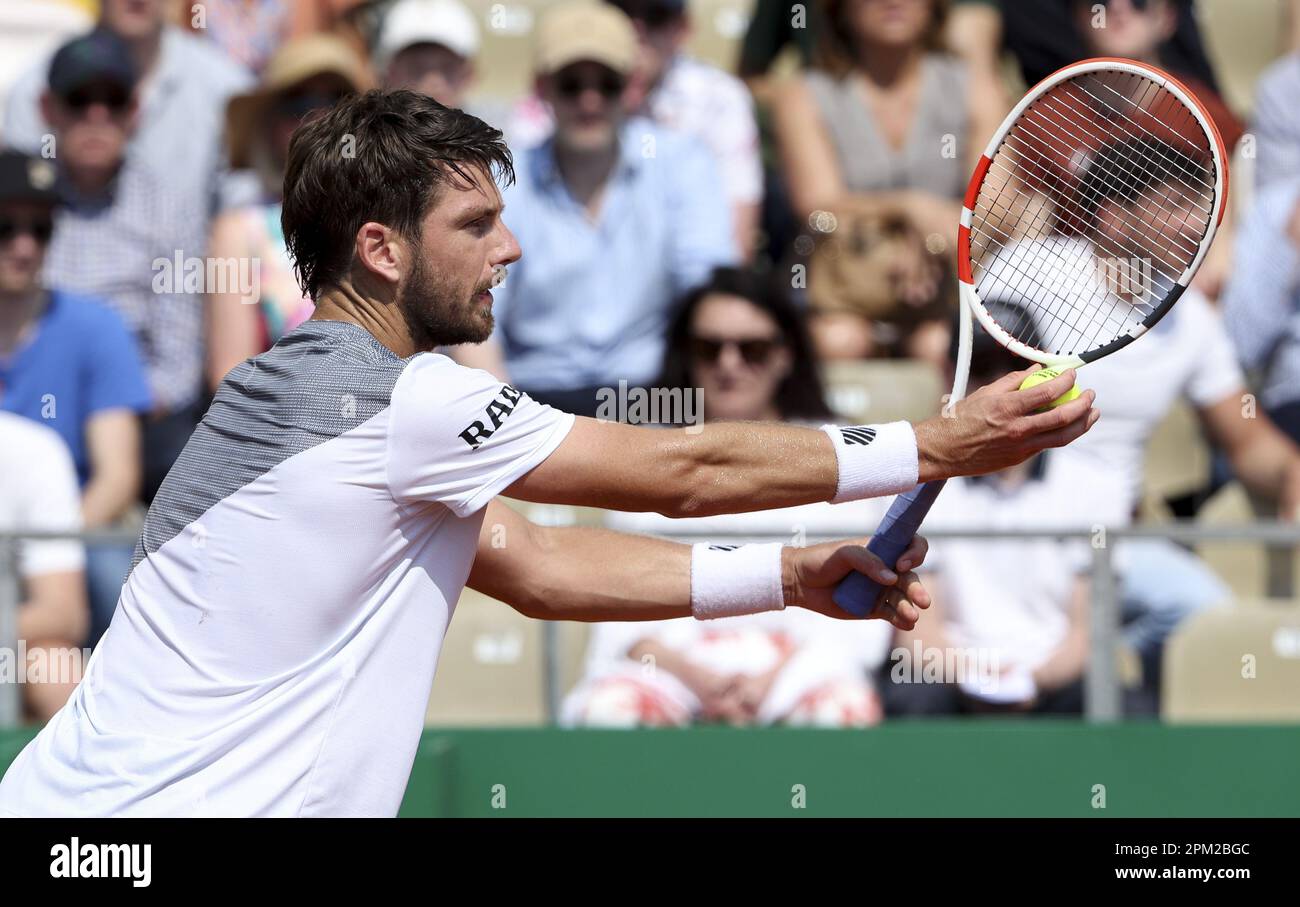 David Goffin of Belgium during day 2 of the Rolex Monte-Carlo Masters 2023,  an ATP Masters 1000 tennis event on April 10, 2023 at Monte-Carlo Country  Club in Roquebrune Cap Martin, France 