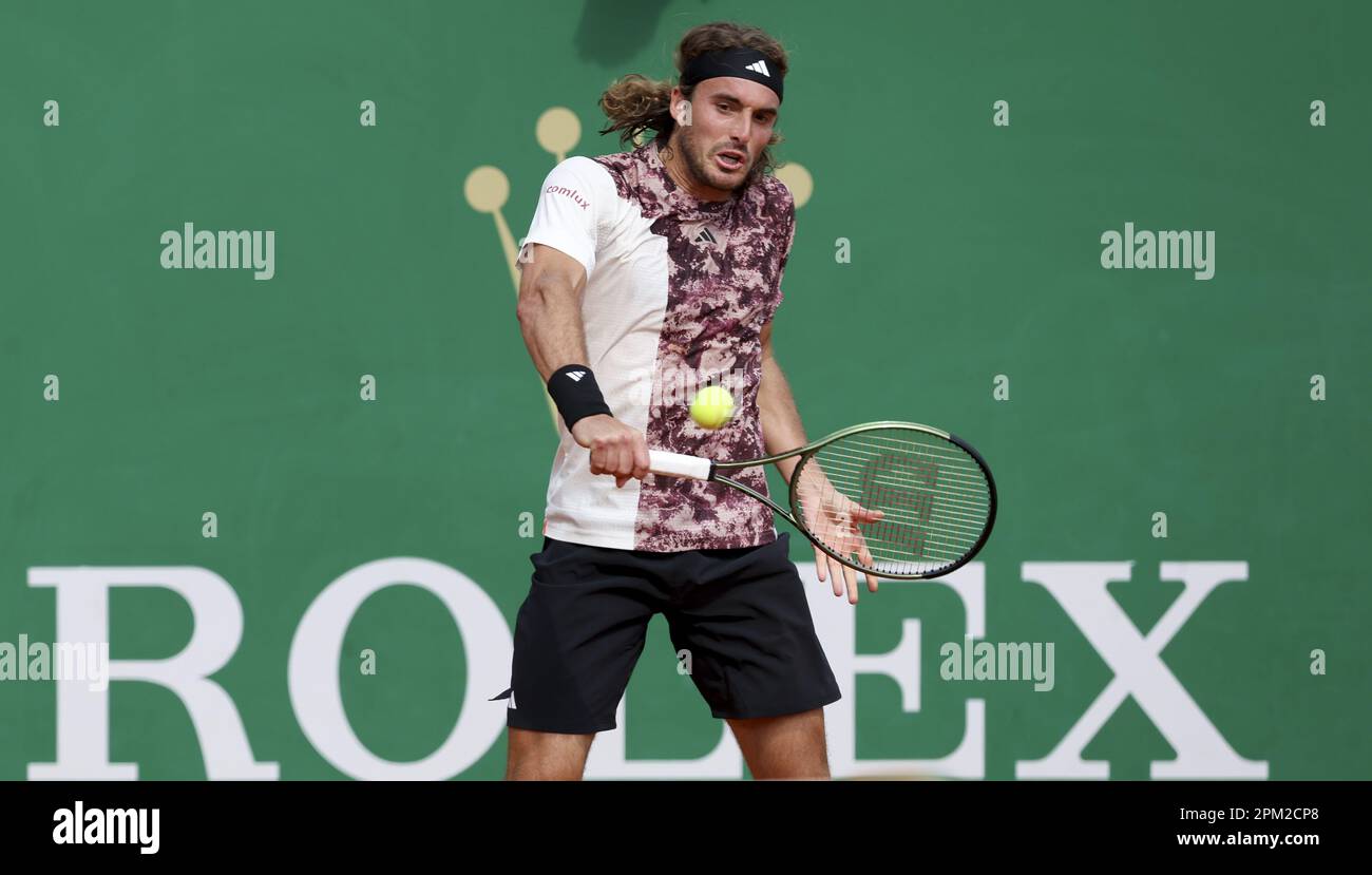 David Goffin of Belgium during day 2 of the Rolex Monte-Carlo Masters 2023,  an ATP Masters 1000 tennis event on April 10, 2023 at Monte-Carlo Country  Club in Roquebrune Cap Martin, France 